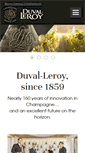 Mobile Screenshot of duval-leroy.com
